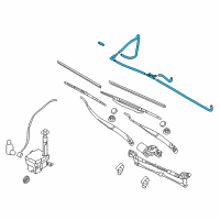 OEM 2010 Kia Optima Hose Assembly-Windshield Washer Diagram - 986502G000