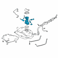 OEM 2021 Toyota C-HR Fuel Pump Diagram - 77020-02A00