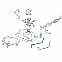 OEM 2019 Toyota C-HR Tank Strap Diagram - 77601-10080