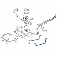 OEM 2020 Toyota Corolla Tank Strap Diagram - 77602-02190