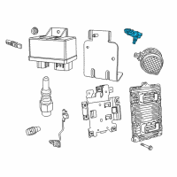 OEM 2019 Jeep Grand Cherokee Sensor-Intake Manifold Diagram - 68153918AA