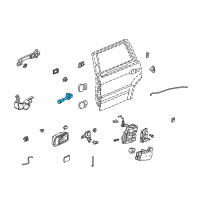 OEM 2003 Honda Pilot Checker, Right Rear Door Diagram - 72840-S9V-A01