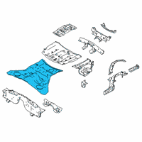 OEM 2017 Infiniti Q70 Floor-Rear, Front Diagram - G4512-1MGMA
