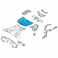 OEM 2019 Infiniti Q50 Floor-Rear, Rear Diagram - G4514-4GAMA