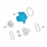 OEM 2010 Ford F-350 Super Duty Water Pump Diagram - 8C3Z-8501-B