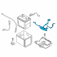 OEM Kia Rio Wiring Assembly-Battery Diagram - 91850H9560