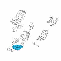 OEM 2009 Acura RL Pad, Right Front Seat Cushion Diagram - 81137-SJA-A02