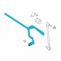 OEM 2011 Toyota Matrix Stabilizer Bar Diagram - 48811-01011