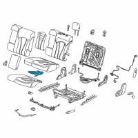 OEM Buick Envision Seat Cushion Heater Diagram - 23499831