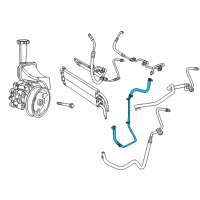 OEM 2015 Jeep Grand Cherokee Line-Power Steering Return Diagram - 5181562AB