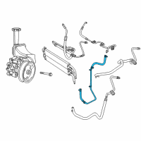 OEM 2012 Jeep Grand Cherokee Line-Power Steering Return Diagram - 5181562AB