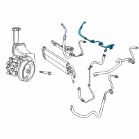 OEM 2012 Jeep Grand Cherokee Line-Power Steering Return Diagram - 5181628AB