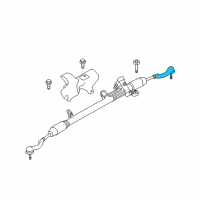 OEM Chrysler Sebring Tie Rod-Outer Diagram - 5183761AD