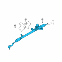 OEM 2013 Dodge Journey Rack And Pinion Gear Diagram - 68140628AE