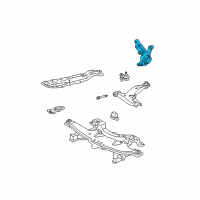 OEM 2006 Toyota Matrix Knuckle Diagram - 43211-12420