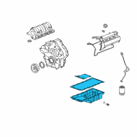 OEM 2009 Cadillac XLR Pan Asm-Oil Diagram - 12612257