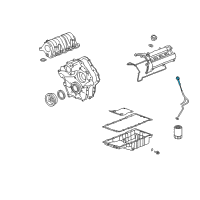 OEM 2006 Cadillac XLR Dipstick Diagram - 12585399