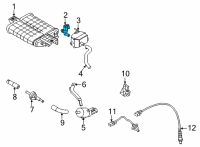 OEM 2021 Hyundai Elantra Valve-Canister Close Diagram - 31453-AA000