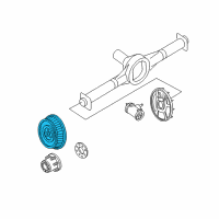 OEM 2000 GMC Savana 1500 Drum, Rear Brake(Finished) (& Honed) Diagram - 15693465