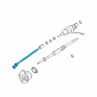 OEM Lexus LX470 Shaft, Steering Intermediate, NO.2 Diagram - 45203-60110