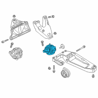 OEM 2015 BMW X3 Engine Mount Left Diagram - 22-11-6-785-711