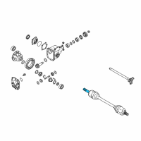 OEM 2019 Infiniti Q70L Joint Assy-Outer Diagram - 39211-4GB0A