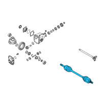 OEM Infiniti Q40 Shaft Front Drive Diagram - 39101-JK50B