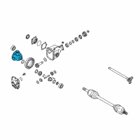 OEM 2017 Nissan GT-R Case-Differential Diagram - 38421-AR000