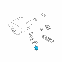 OEM Infiniti M35 Insulator-Engine Mounting, Front Diagram - 11220-EG001