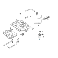 OEM 2003 Kia Rio Regulator-Fuel Pressure Diagram - 0K32A13280