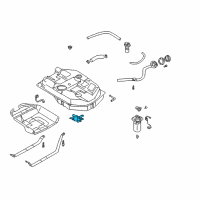 Genuine Toyota Sienna Fuel Filter diagram