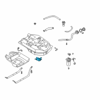 OEM 2003 Kia Rio Fuel Filter Assembly Diagram - 0K32A20490