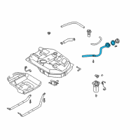 OEM 2002 Kia Rio Pipe Assembly-Filler Diagram - 0K32A42210F