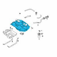 OEM Kia Rio Fuel Tank Assembly Diagram - 0K32A42110C