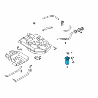 OEM 2001 Kia Rio Fuel Pump Assembly Diagram - 0K32A1335ZA