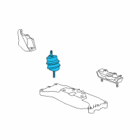 OEM 2013 Chevrolet Camaro Mount-Engine Diagram - 92249011