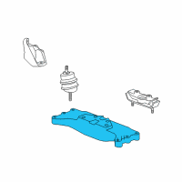 OEM 2012 Chevrolet Camaro Transmission Support Diagram - 92200277