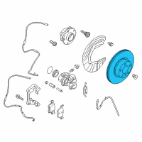 OEM 2016 BMW X4 Brake Disc, Ventilated, Left Diagram - 34-11-6-871-799