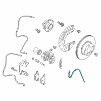 OEM 2017 BMW X4 Brake Hose Front Diagram - 34-30-6-887-448