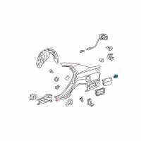 OEM 2012 Toyota Avalon Fuel Door Spring Diagram - 77360-53010