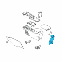 OEM 2018 Chevrolet Cruze Rear Trim Panel Diagram - 84016736