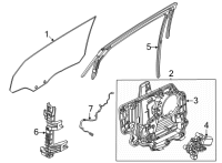 OEM 2021 Ford Mustang Mach-E REGULATOR ASY - WINDOW Diagram - LJ8Z-5827000-B