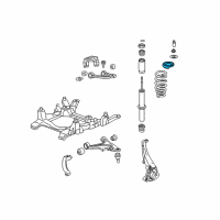 OEM 2004 Cadillac SRX Insulator, Front Shock Absorber Diagram - 88955522