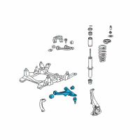 OEM 2007 Cadillac SRX Front Lower Control Arm Assembly Diagram - 25862782
