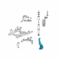 OEM 2011 Cadillac STS Knuckle Diagram - 18064146