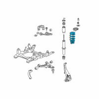 OEM 2007 Cadillac STS Front Spring Diagram - 25810852