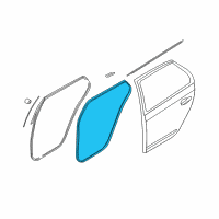 OEM 2009 Kia Rondo WEATHERSTRIP-Rear Door Body Diagram - 831101D001