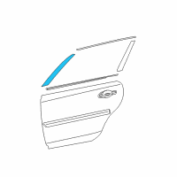 OEM 2014 Nissan Altima Tape-Rear Door Outside, RH Diagram - 82812-3TA0B