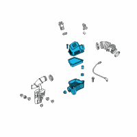 OEM 2010 GMC Terrain Air Cleaner Assembly Diagram - 84040483