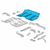 OEM 2020 GMC Yukon Center Floor Pan Diagram - 23491833